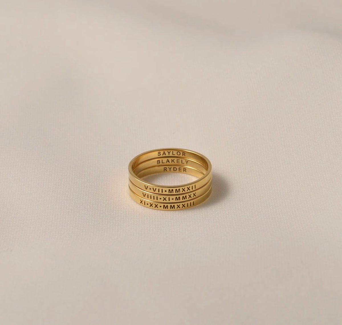 The Keepsake Ring – Personalized Engraved Ring