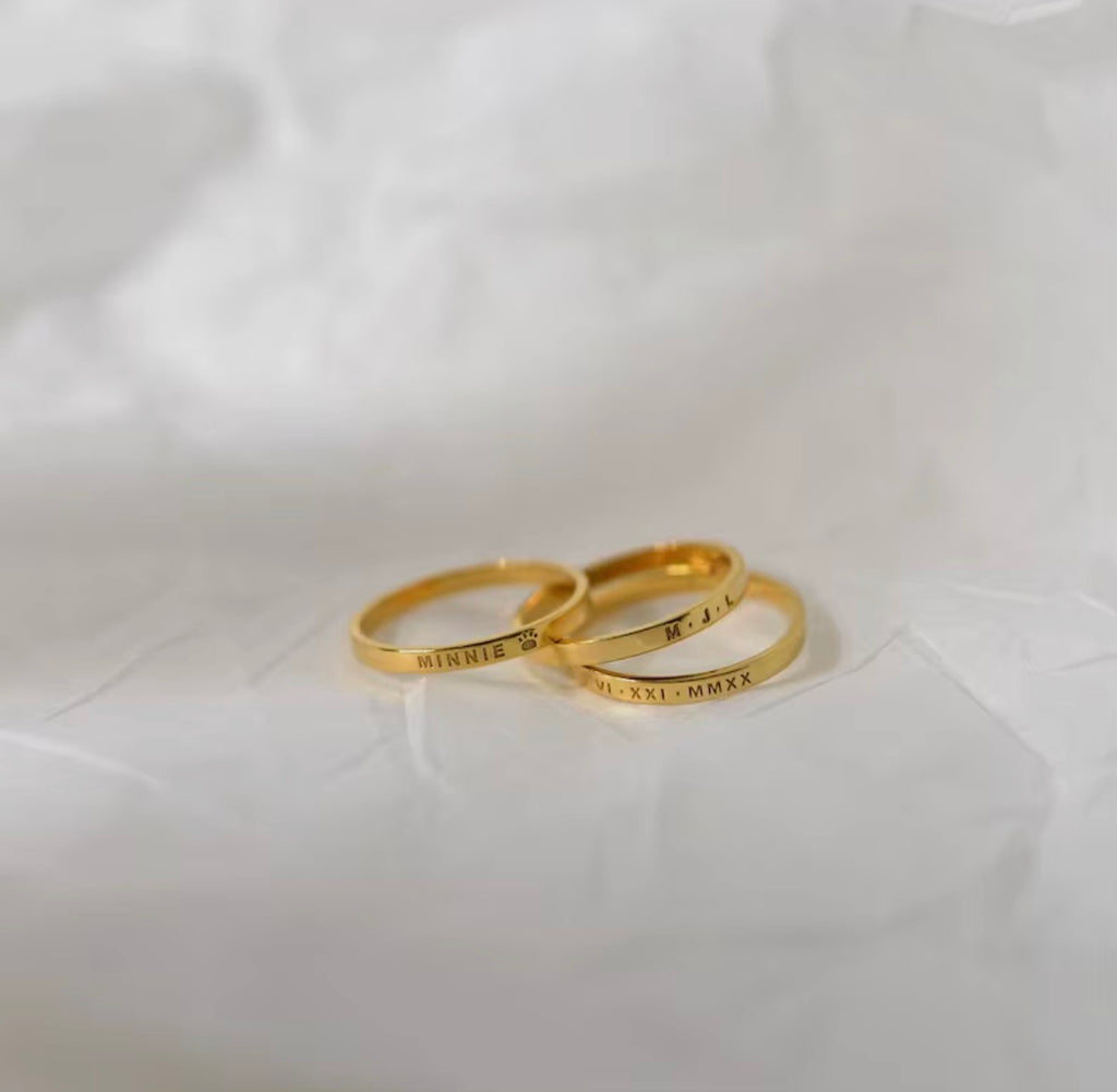The Keepsake Ring – Personalized Engraved Ring