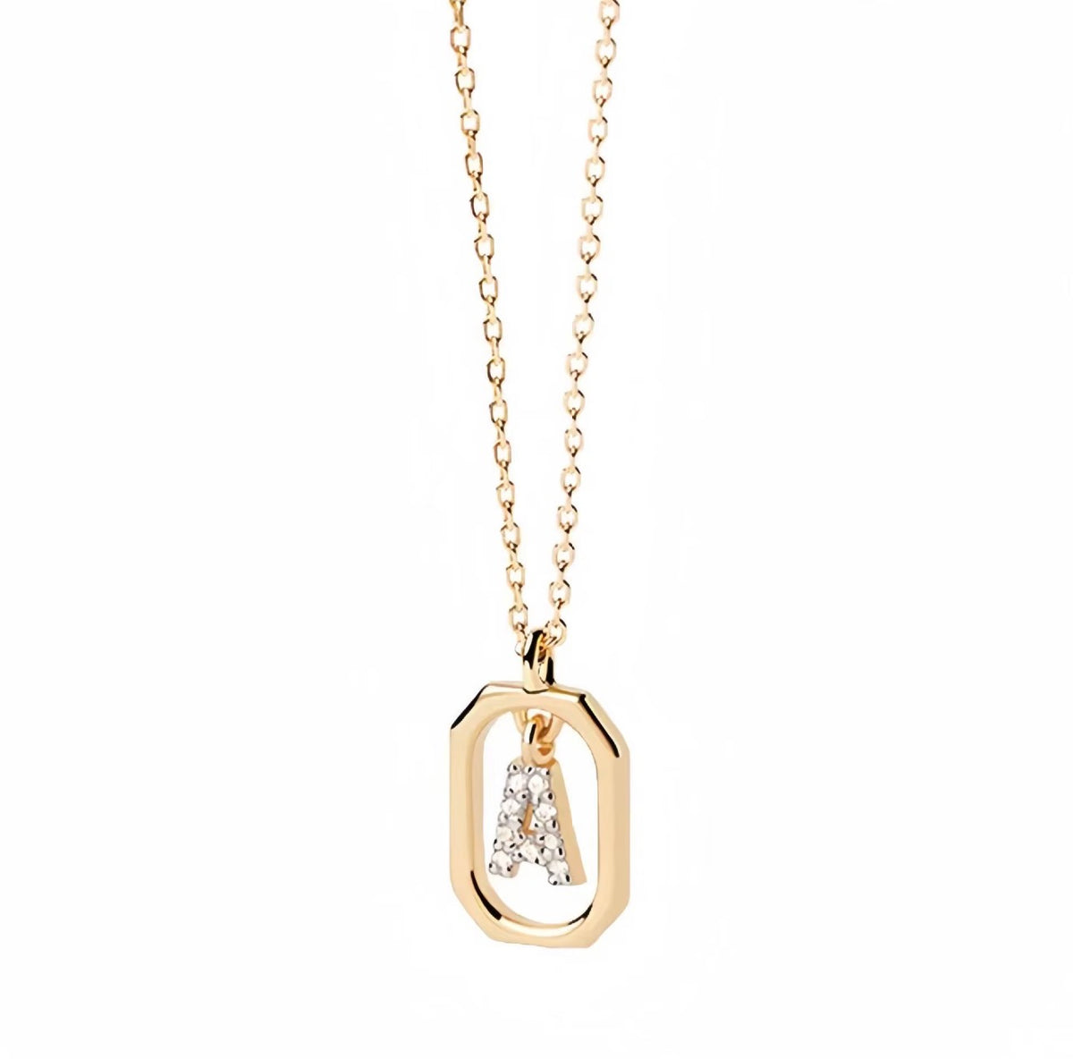 The Sienna Necklace – Personalized Crystal Initial Letter Pendant