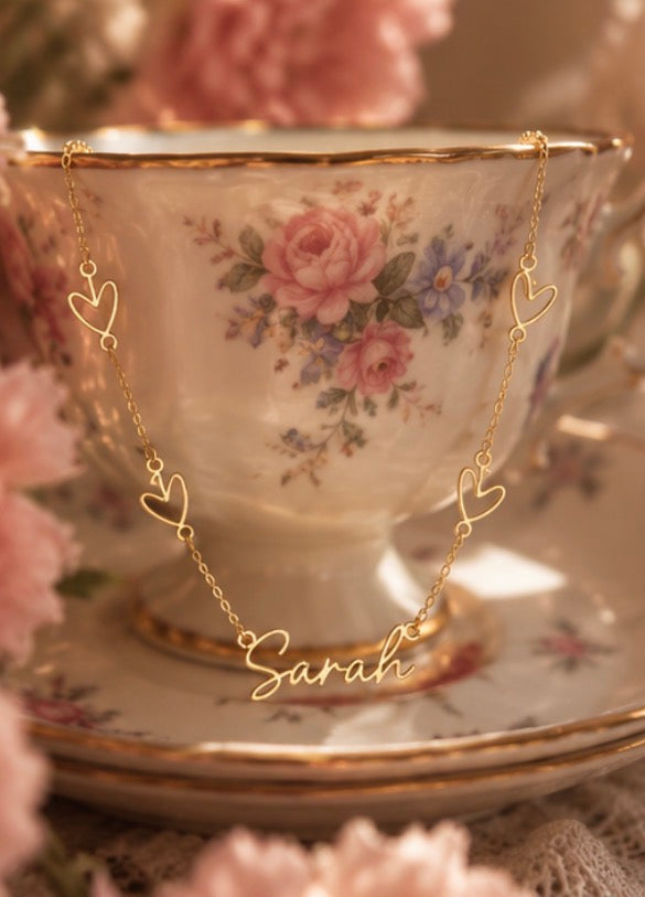 The Bonnie Heart Name Necklace – Personalized