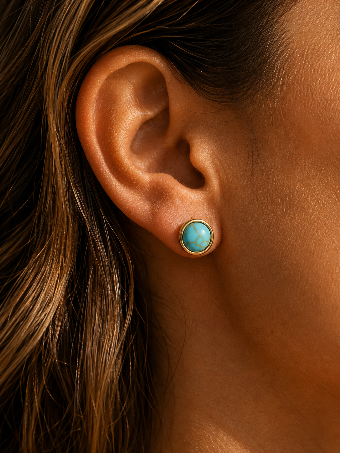 The Santa Fe Turquoise Studs