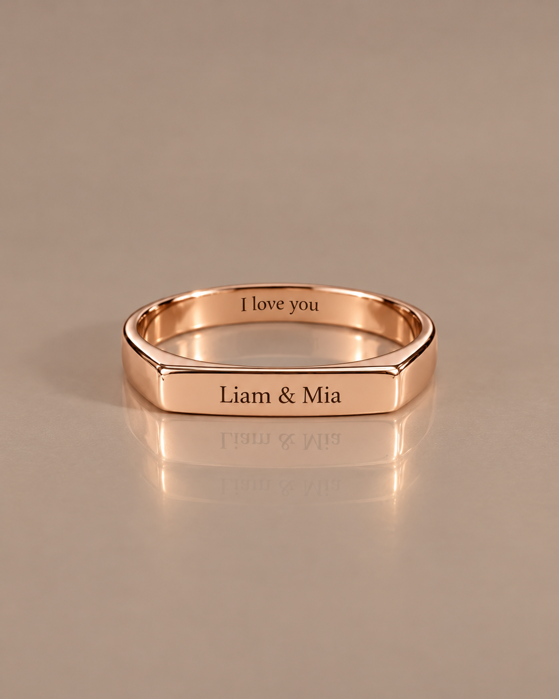 The Sable Keepsake Ring – Personalized Engraved Band