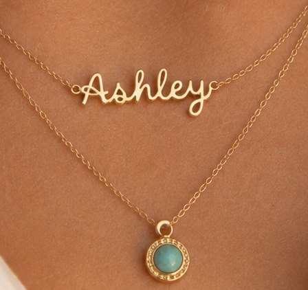 The Ashley Name Necklace – Personalized Cable Chain Necklace