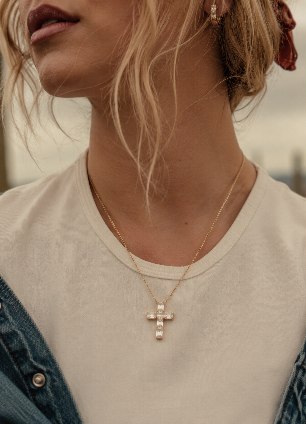 The Selah Moissanite Pendant Necklace