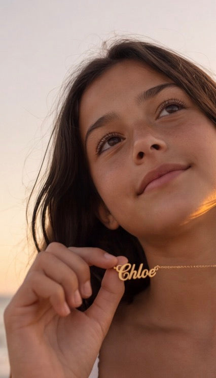 The Poppy Name Necklace – Personalized Kids Necklace