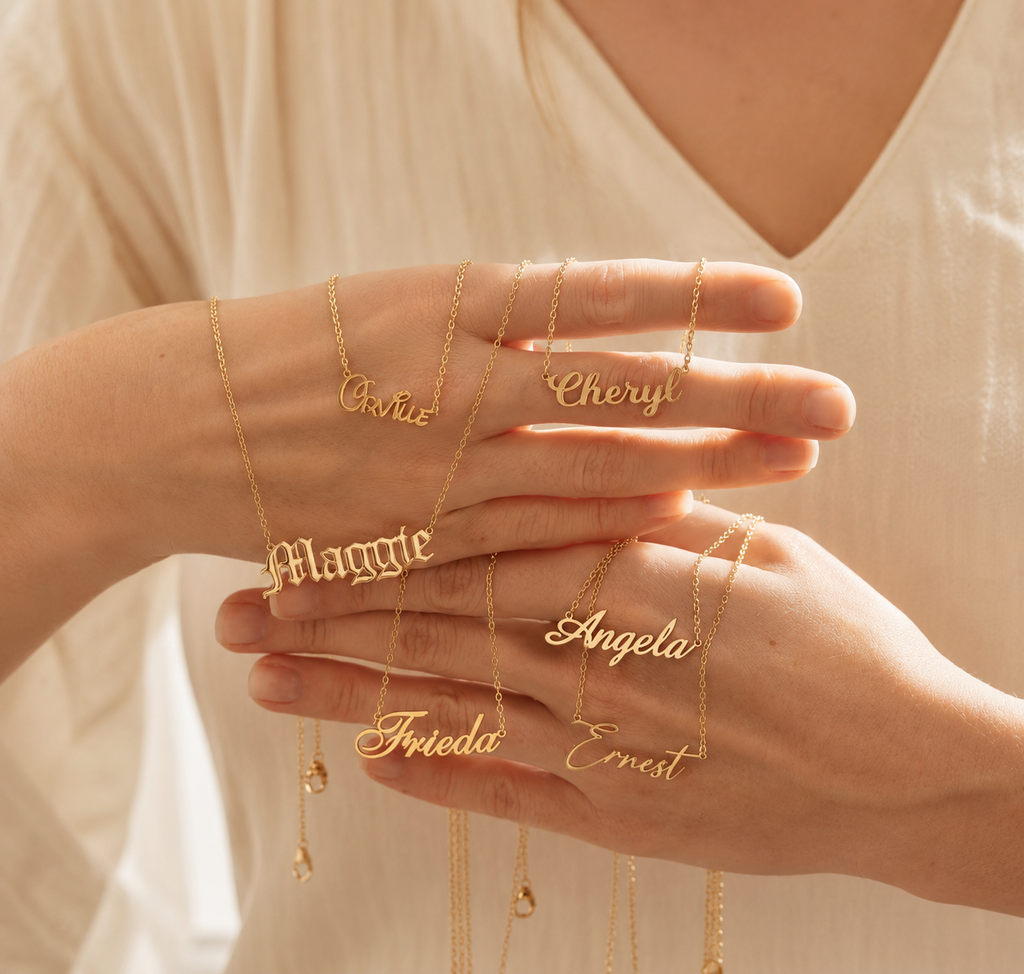 The Ashley Name Necklace – Personalized Cable Chain Necklace