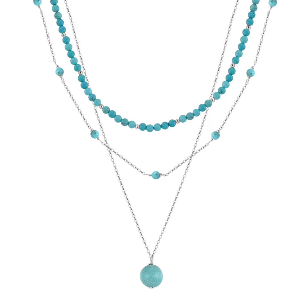 The Sonora Turquoise Cascade Necklace
