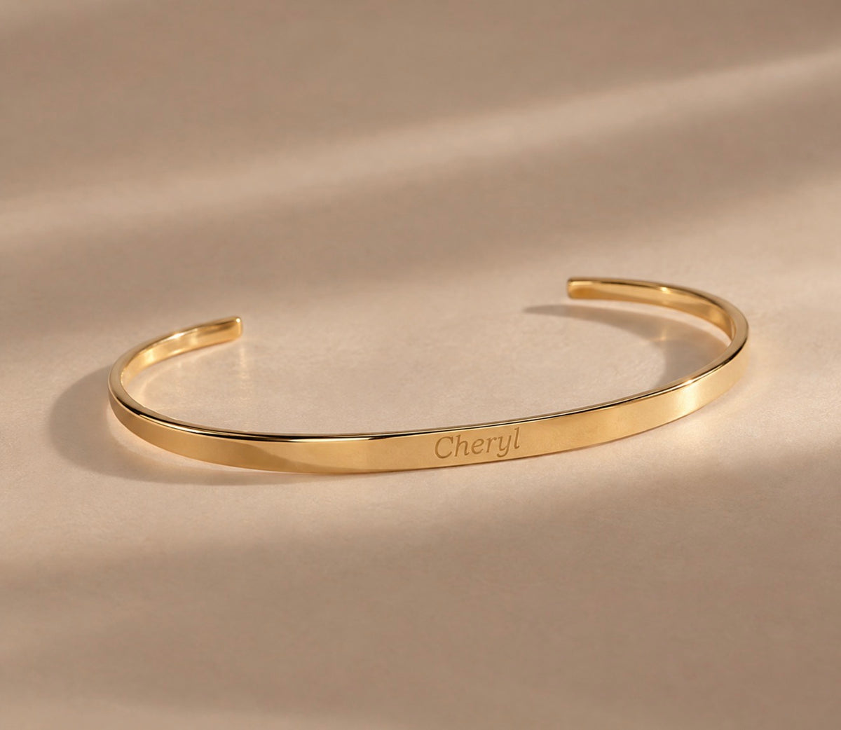 The Quinn Engraved Cuff – Personalized Coordinates & Name