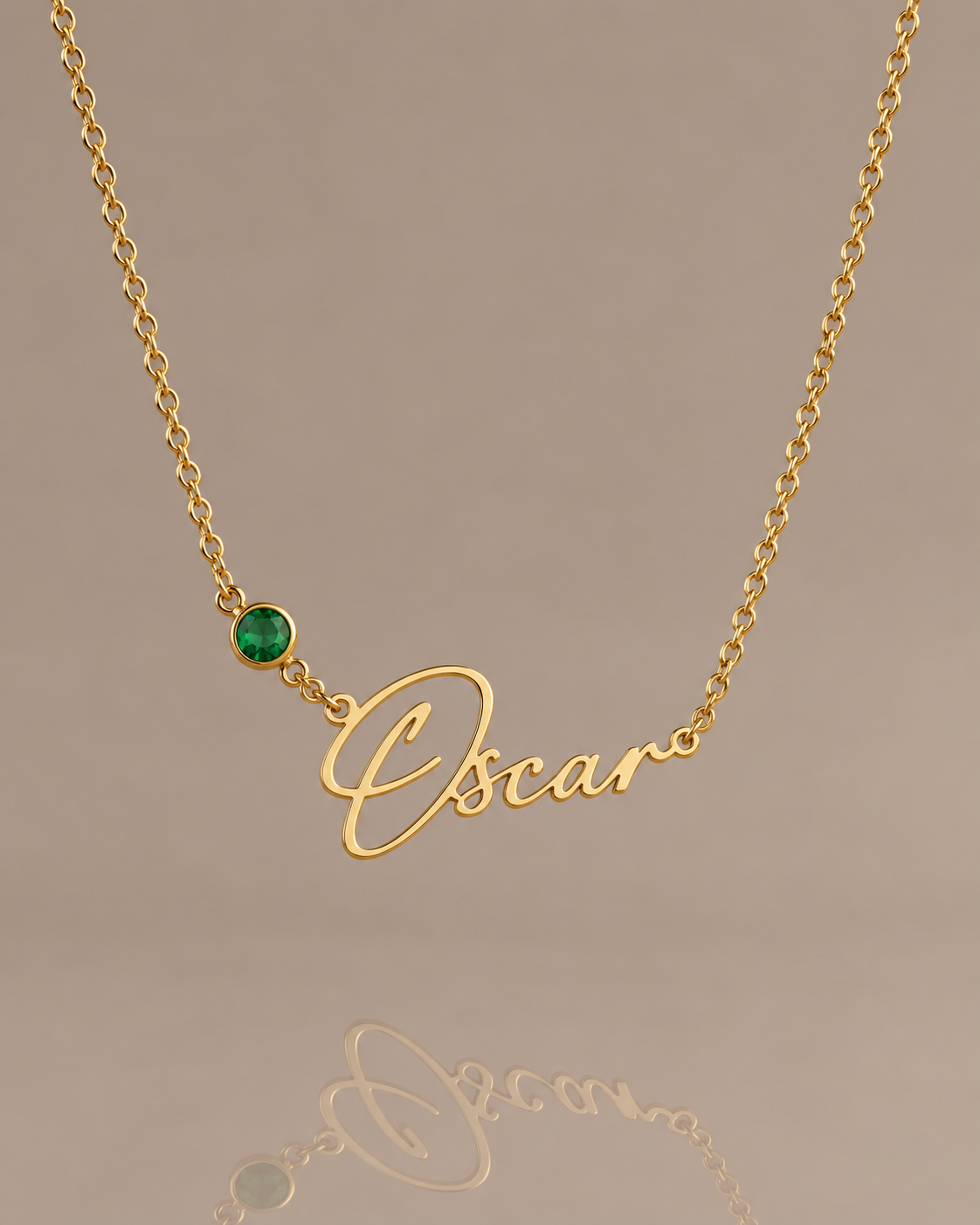 The Amara - Personalized Name Necklace & Birthstone