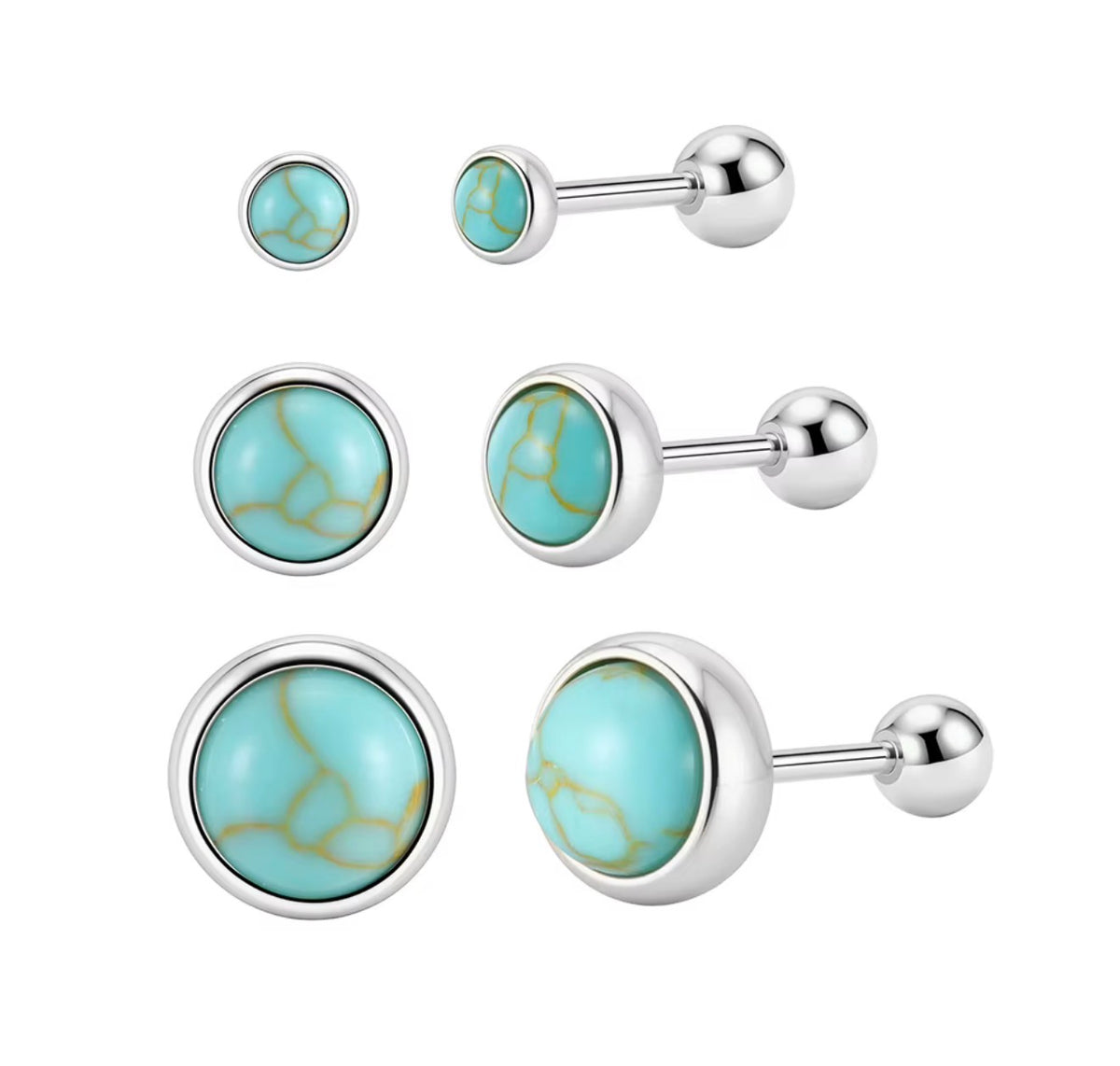 The Santa Fe Turquoise Studs