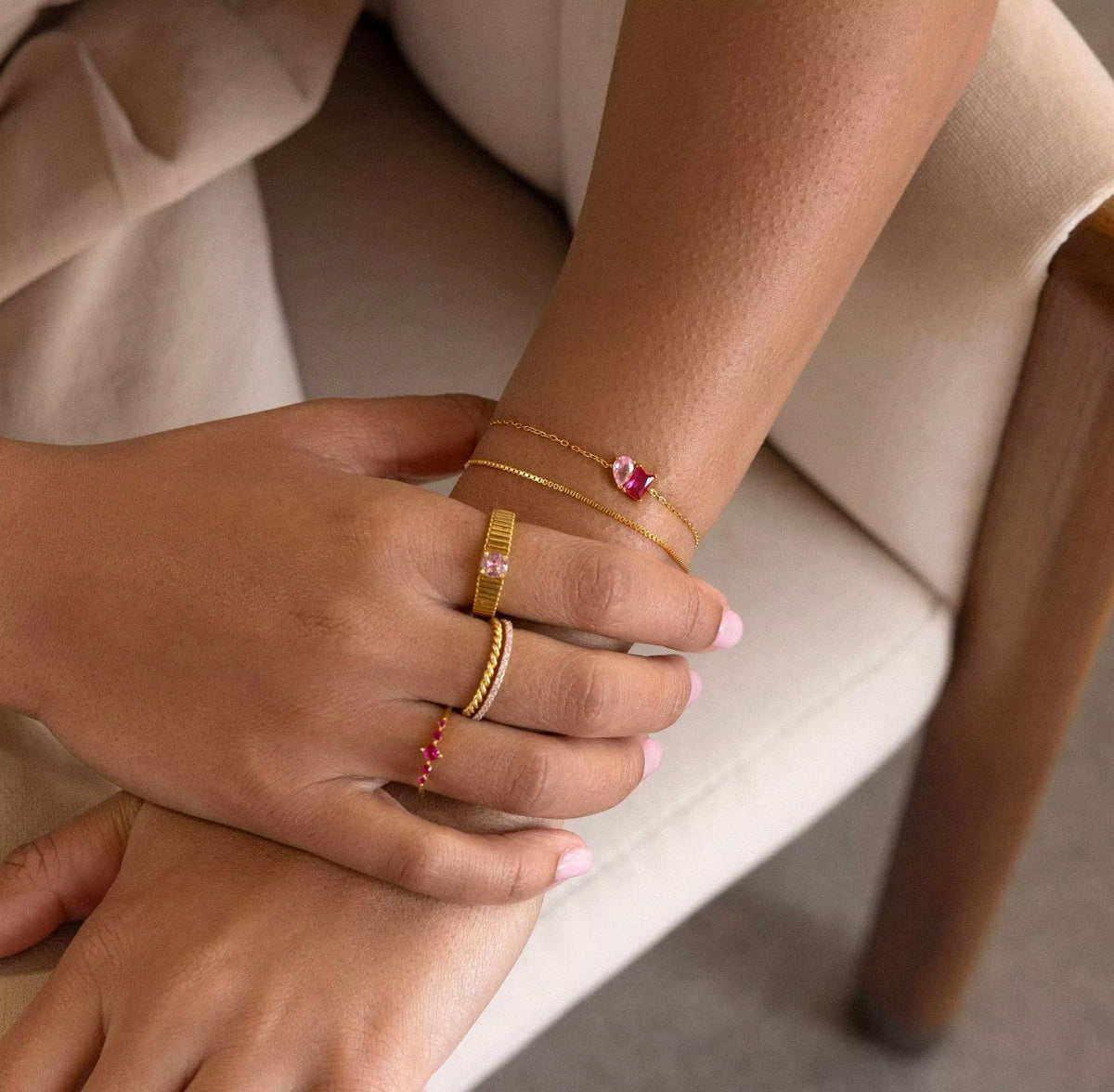 The Iris Birthstone Bracelet – Birth Month Jewelry