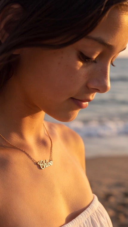 The Poppy Name Necklace – Personalized Kids Necklace