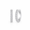 Noelle pavé zirconia huggie earrings studio