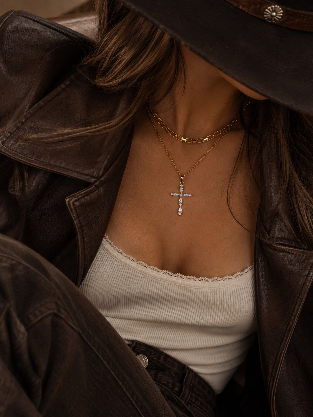 Elara crystal pendant necklace country lifestyle