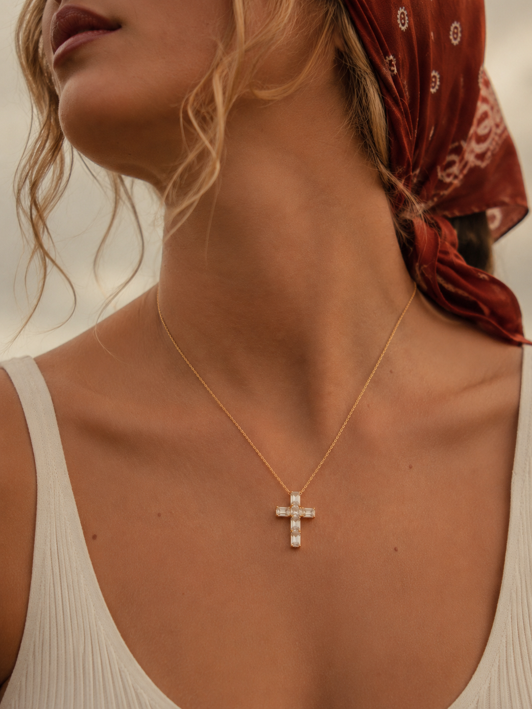 The Selah Moissanite Pendant Necklace