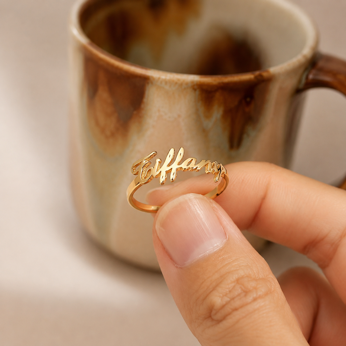 The Elara Name Ring – Personalized
