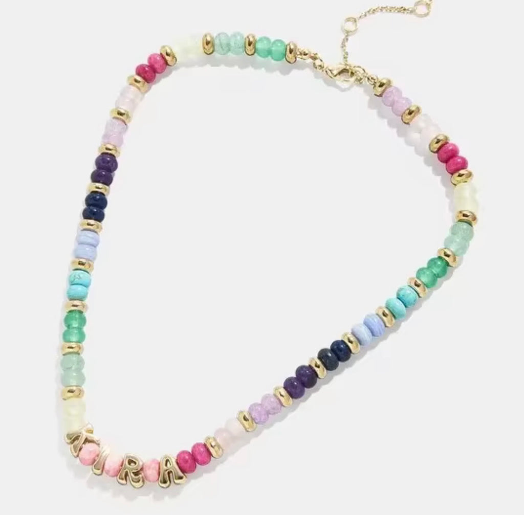 The Marlowe — Handmade Personalized Beaded Name Necklace