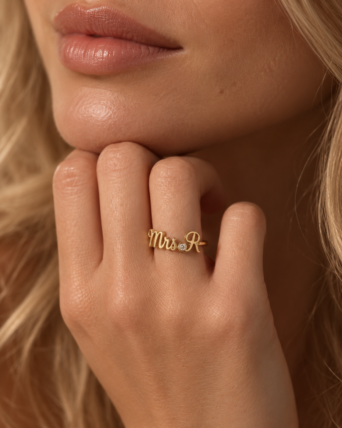The Celia Birthstone Name Ring – Personalized