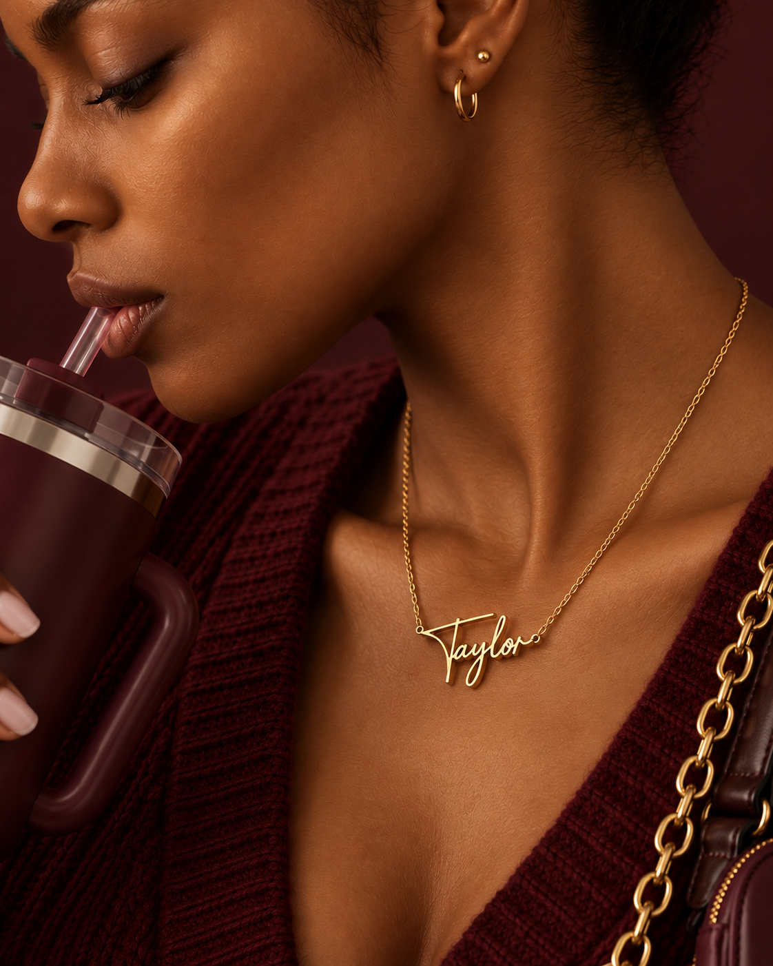 The Taylor Name Necklace – Sterling Silver 925