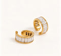 Sloane baguette zirconia cuffs studio