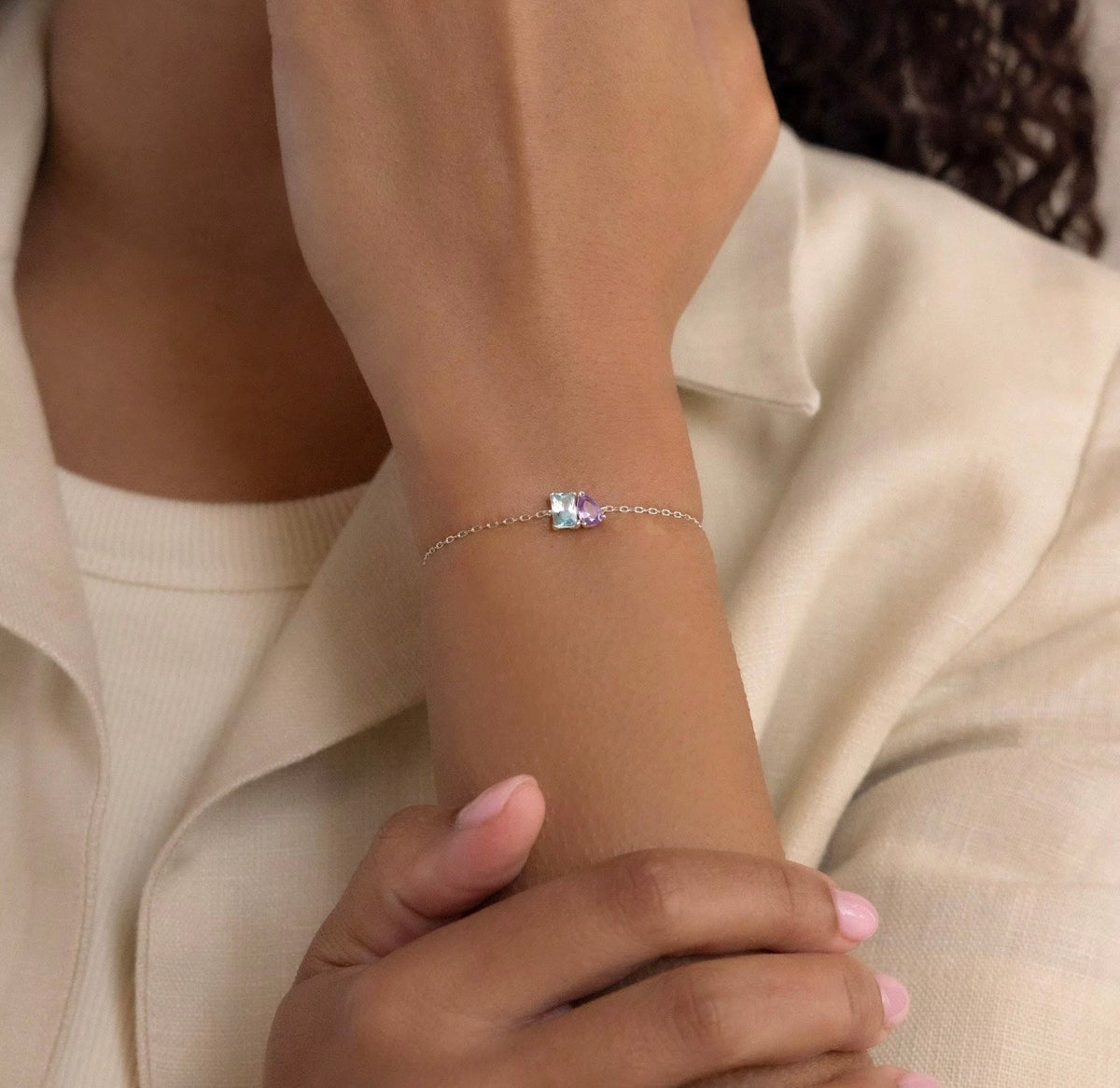 The Iris Birthstone Bracelet – Birth Month Jewelry