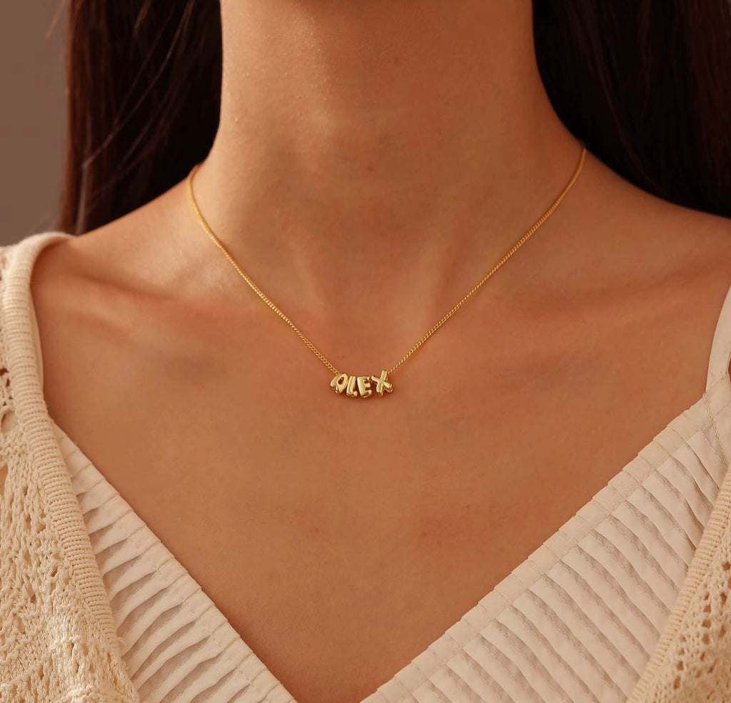The Nyla Block Letter Necklace – Personalized
