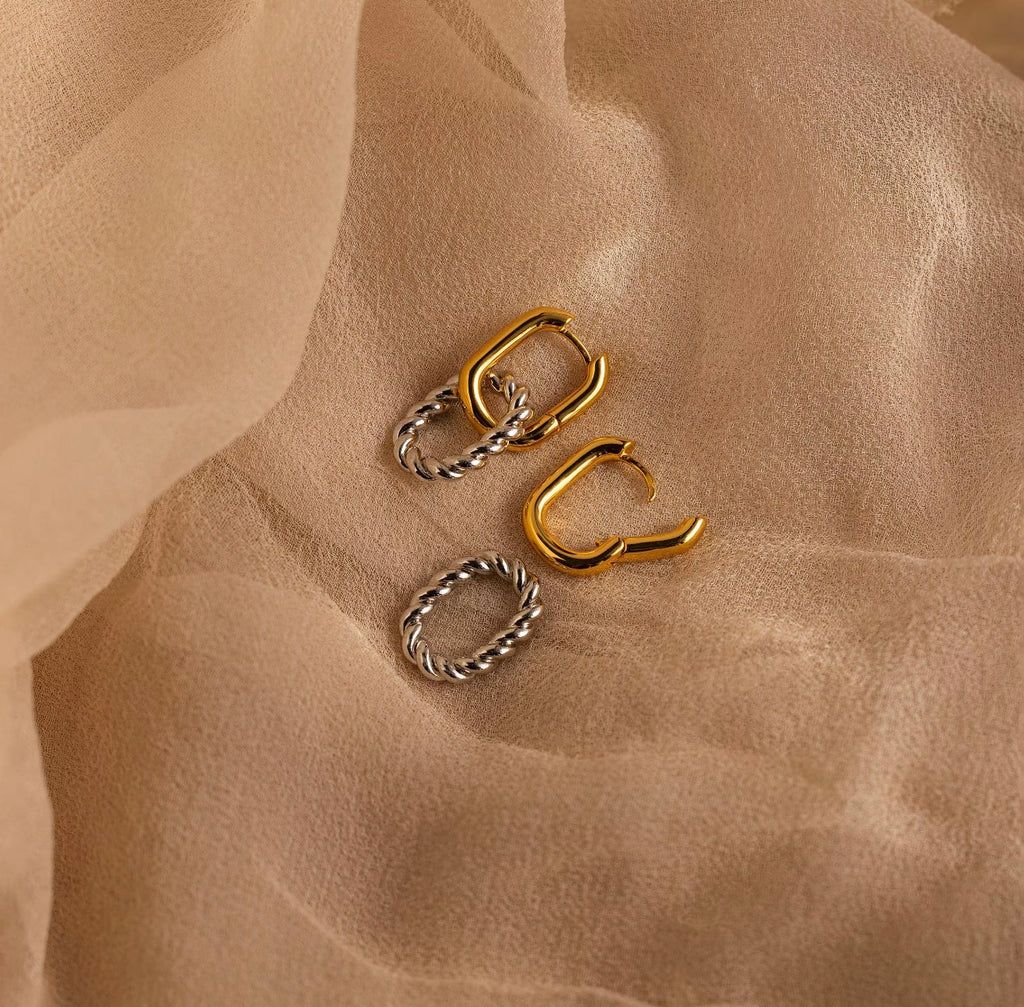 The Corda Link Hoops – Two-Tone 316L Stainless Steel