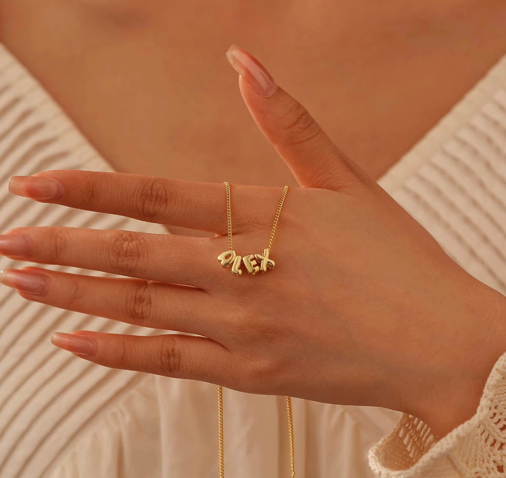 The Nyla Block Letter Necklace – Personalized