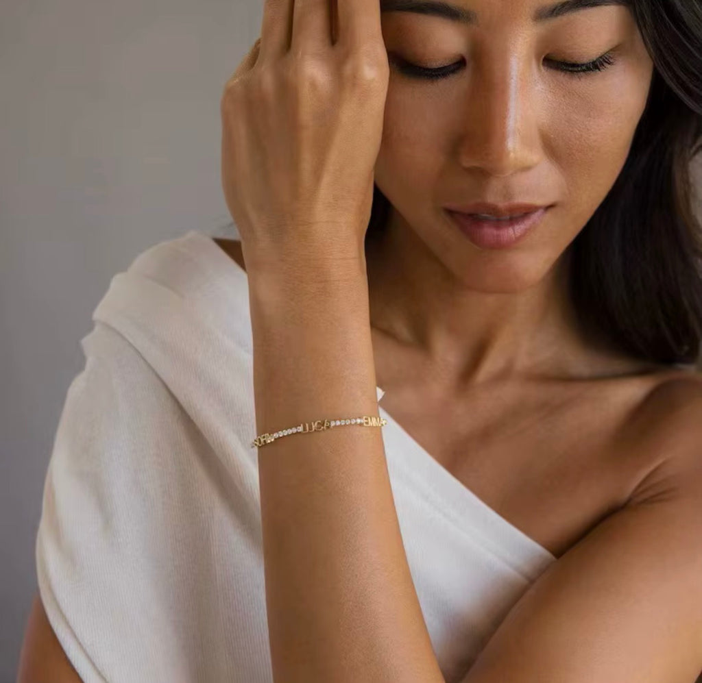 The Etta Tennis Name Bracelet – Personalized