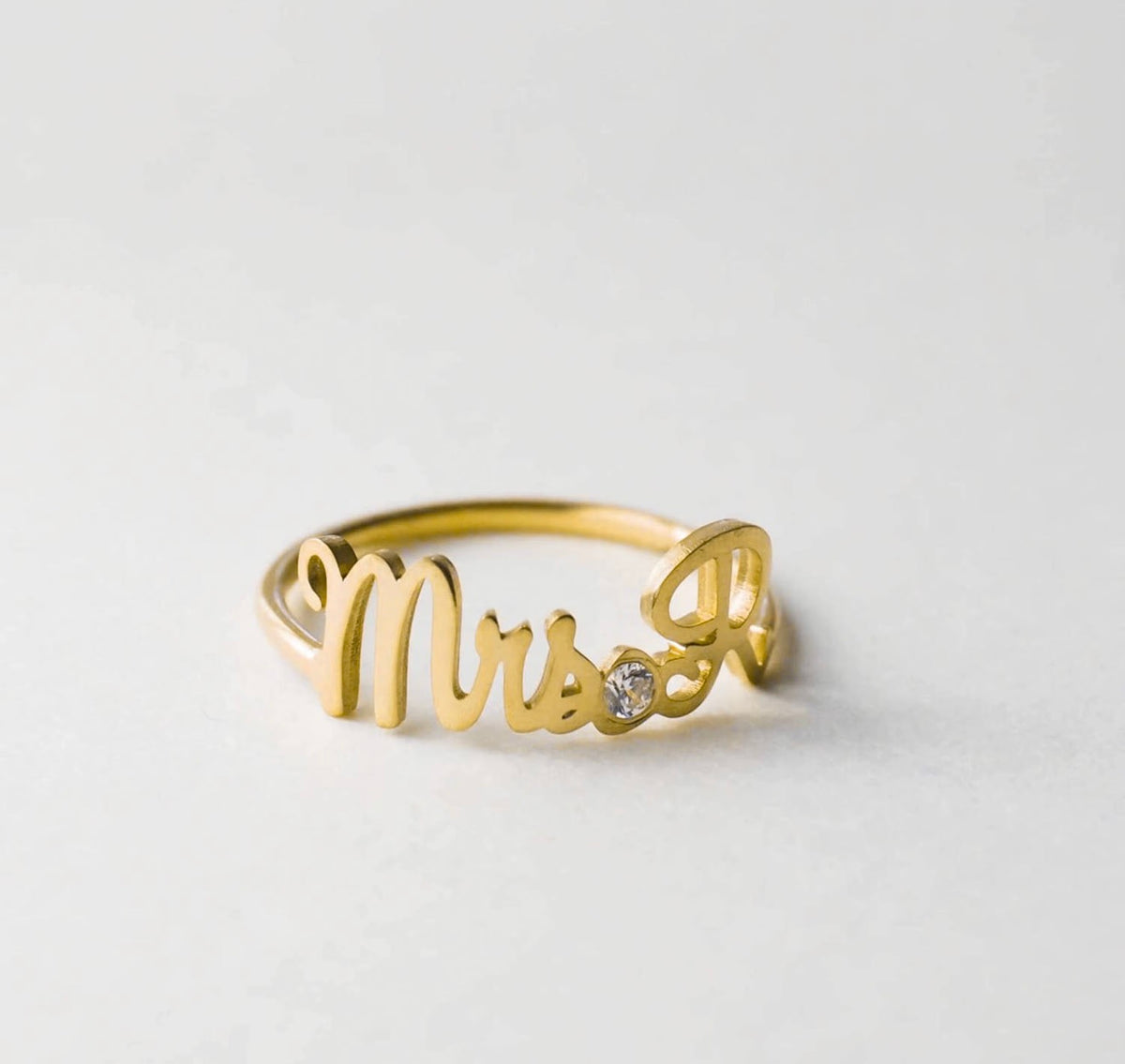 The Celia Birthstone Name Ring – Personalized