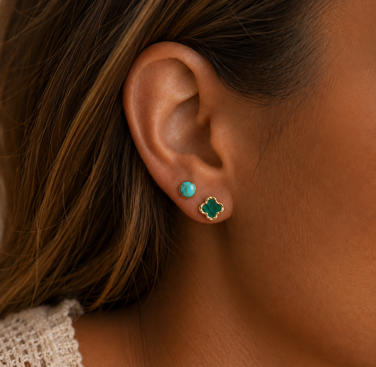 The Santa Fe Turquoise Studs