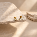 The Maris Flower Flat-Back Studs – Crystal Piercing Jewelry