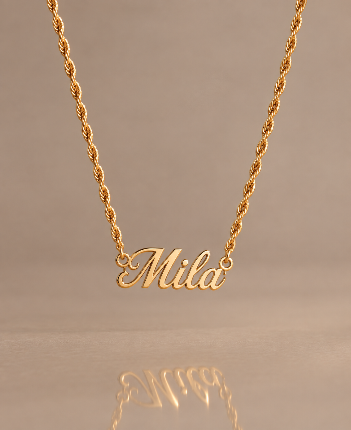 Le collier Savannah – Collier à chaîne torsadée personnalisé