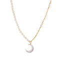 The Marfa Pearl Moon Necklace