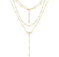 The Prescott Pearl Cross Layered Necklace