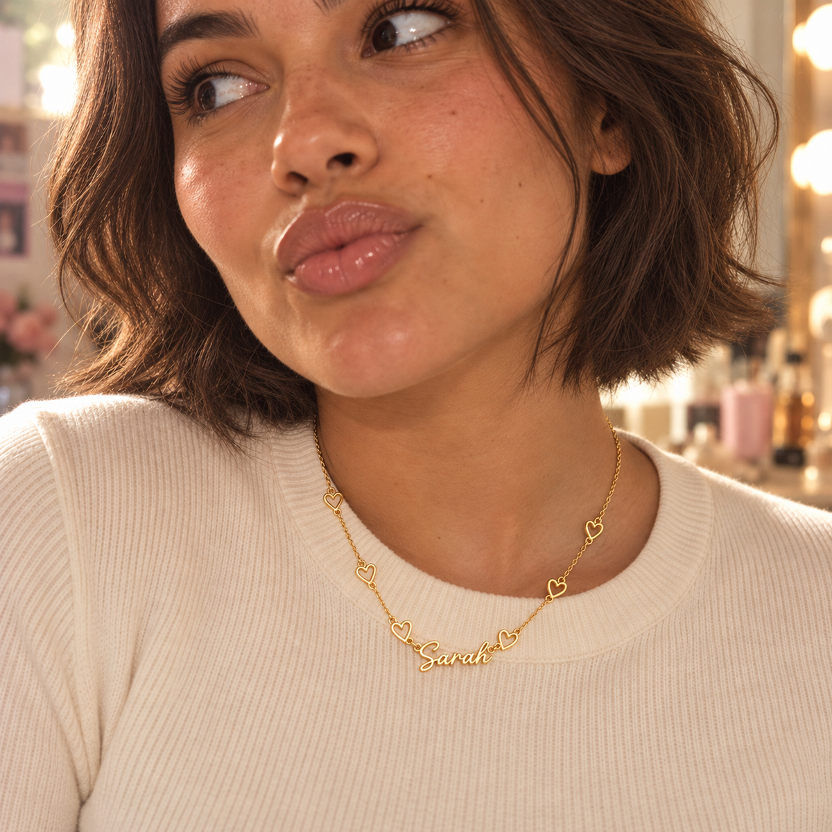 The Bonnie Heart Name Necklace – Personalized