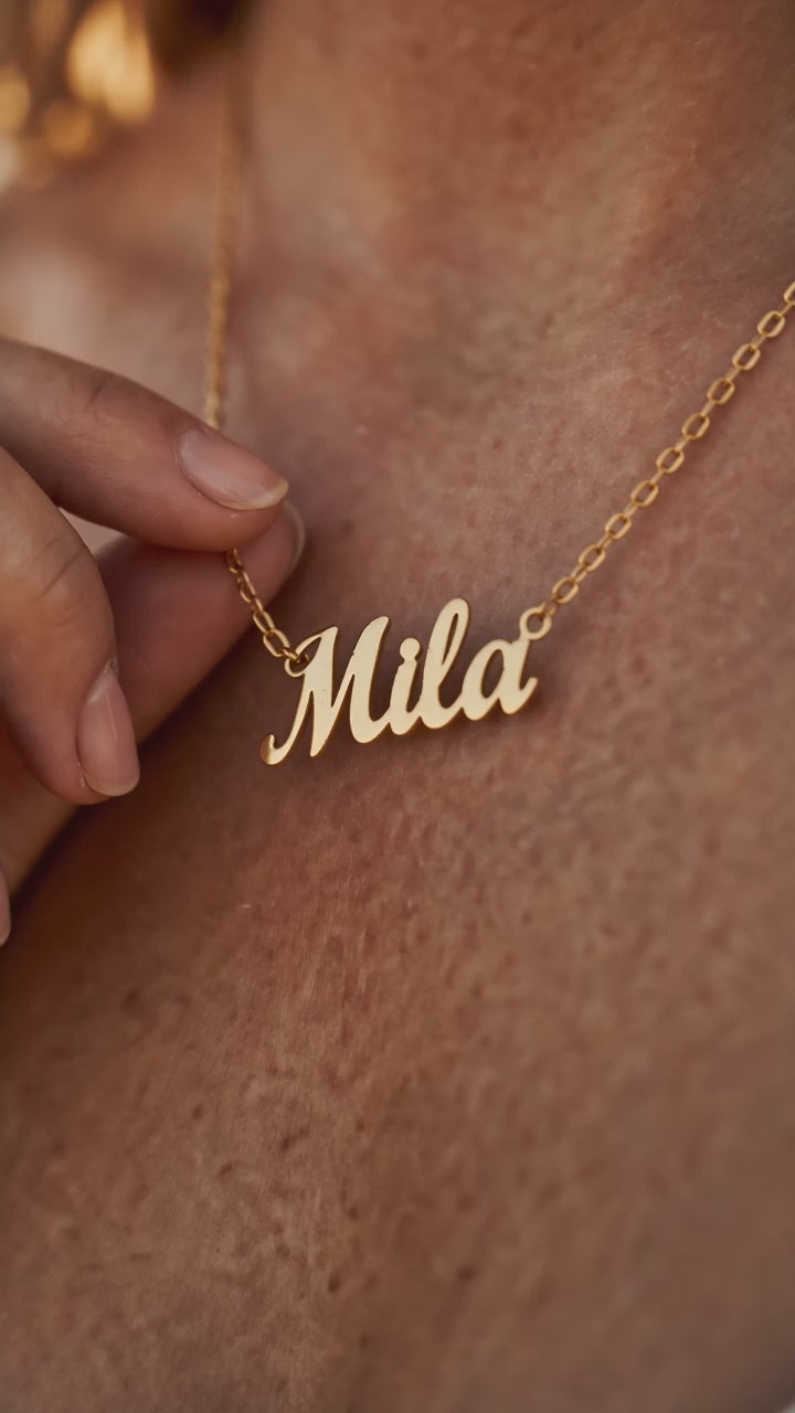 The Ashley Name Necklace – Personalized Cable Chain Necklace