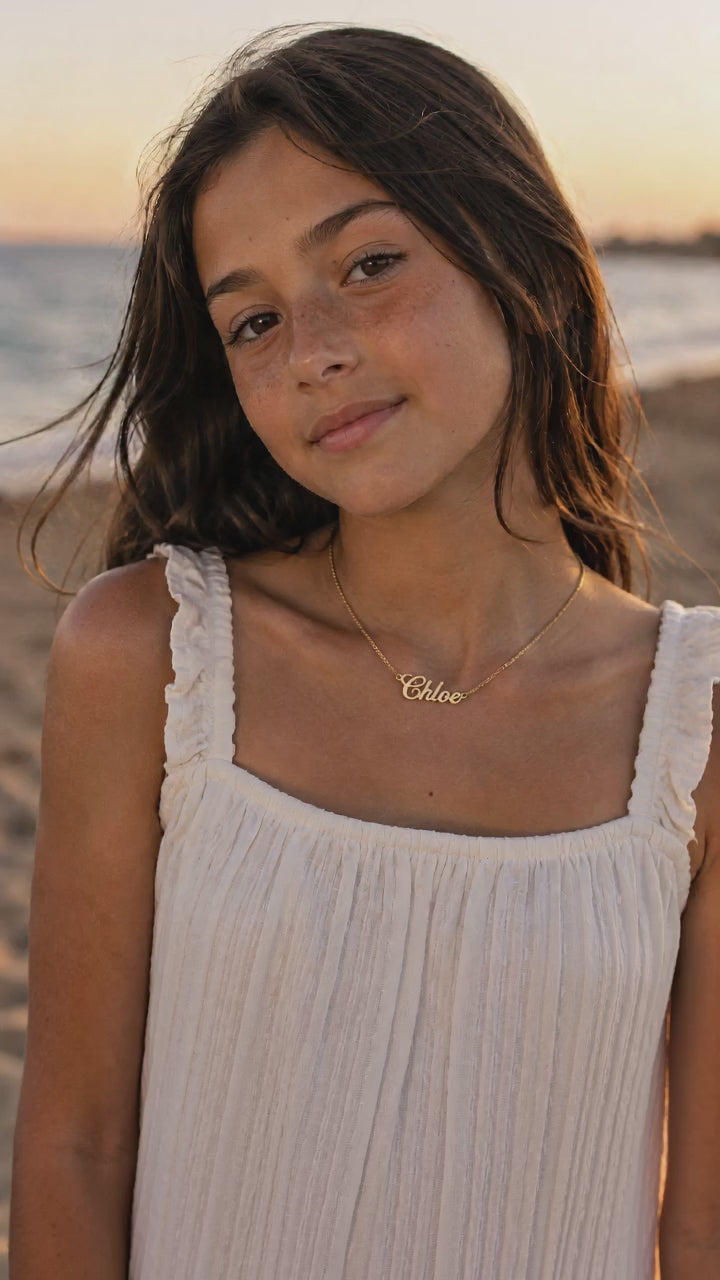 The Poppy Name Necklace – Personalized Kids Necklace