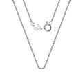 The Ellis Fine Box Chain Necklace in sterling silver